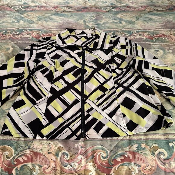Chicos Geo Print Jacket - Picture 1 of 3